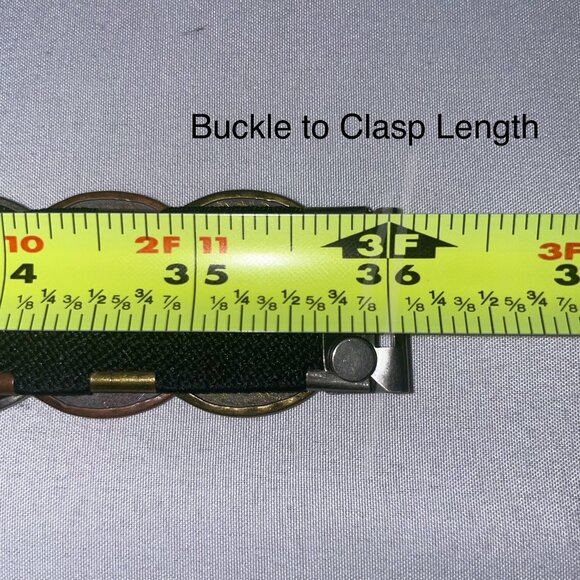 Vintage-Inspired Multi-Tone Disc Statement Belt - Picture 10 of 12